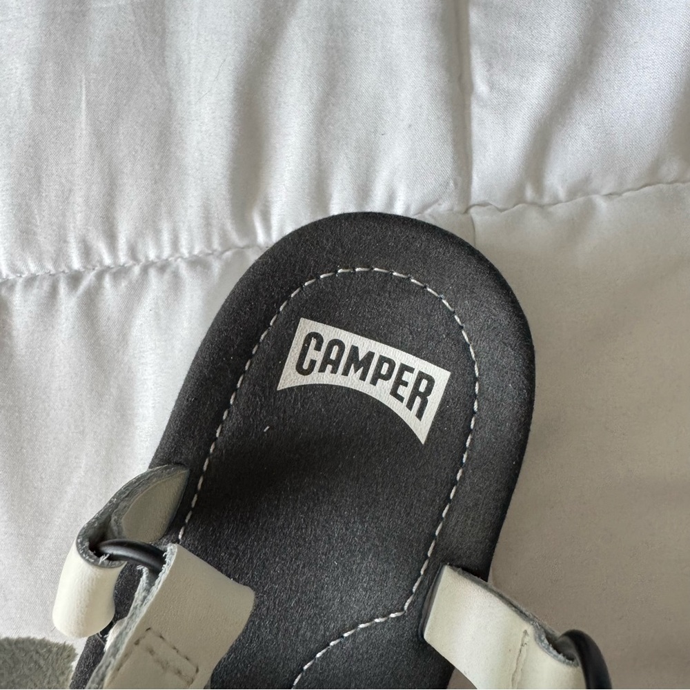 Camper Oruga Up White Leather Platform Sandal - Picture 6 of 8